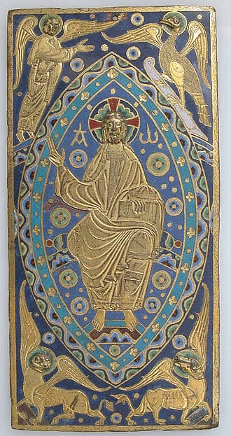 Book-Cover Plaque with Christ in Majesty