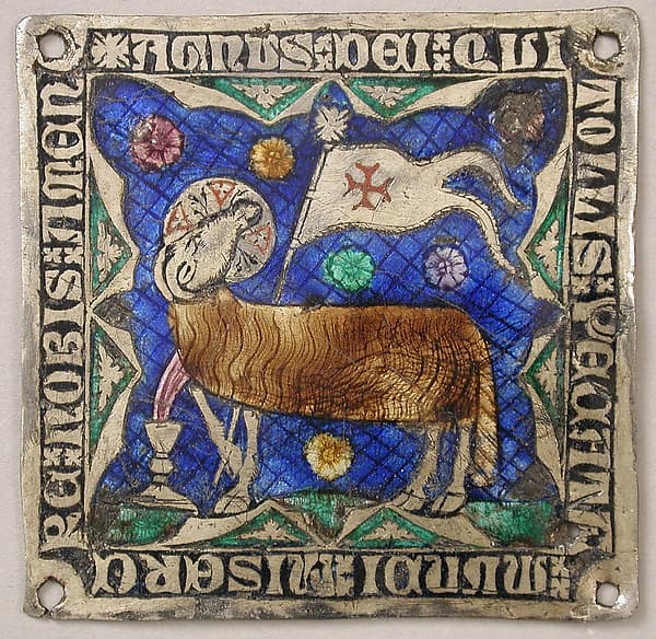 Plaque with Agnus Dei