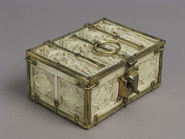 Box with Standing Saints