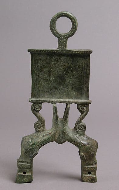 Lamp Handle with Dolphins