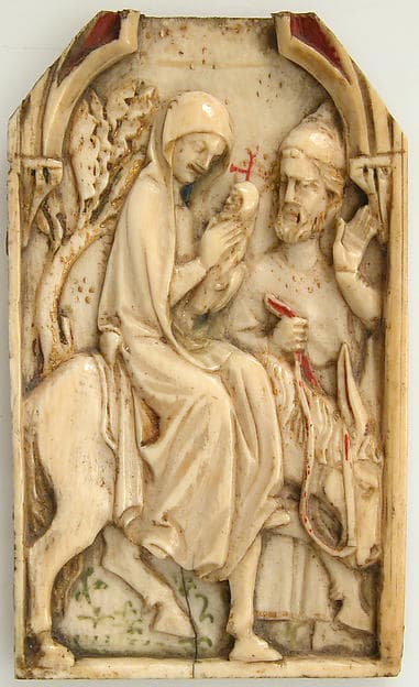 Fragment of a Panel with the Flight into Egypt