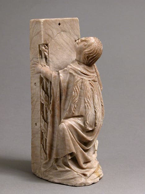 Mary Magdalene at the Foot of the Cross, by Master of Rimini