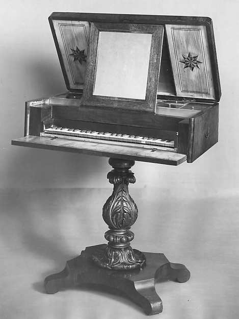 Square "Work Box" Piano, by S. Hart & Son