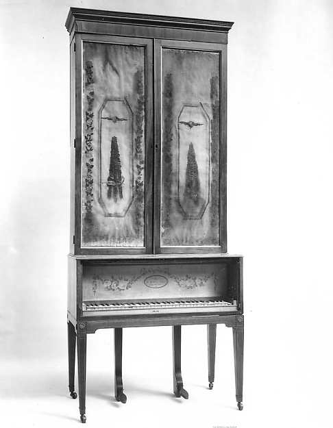 Upright (Cabinet) Piano, by M. & W. Stodart
