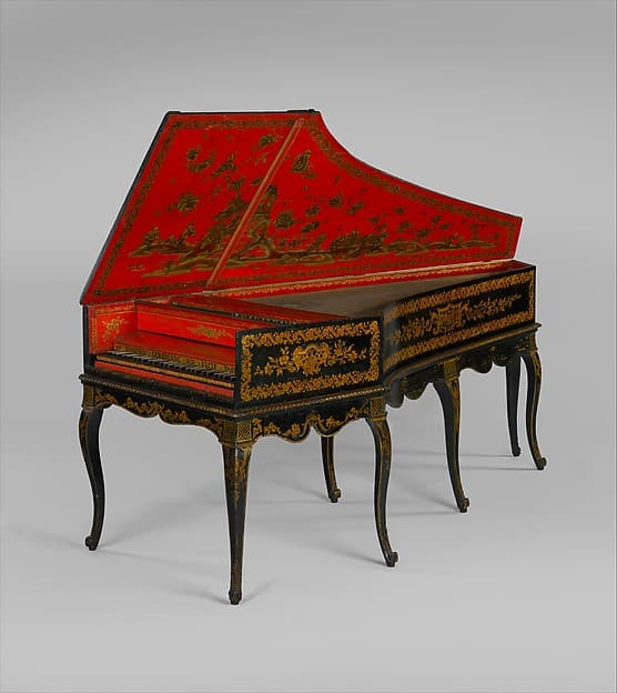 Harpsichord converted to a piano, by Jean Goermans