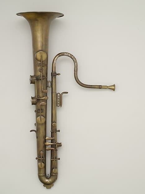 Soprano ophicleide in B-flat, by Adolphe (Antoine Joseph) Sax