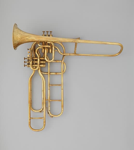 Tenor valve trombone, by Adolphe (Antoine Joseph) Sax