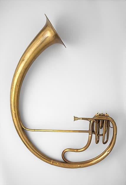 Bass saxtuba in E-flat, by Adolphe (Antoine Joseph) Sax