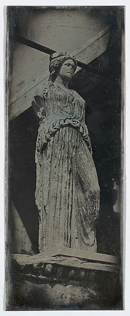 Caryatid, Erechtheion, Athens (56. Athènes. Caryatides. Erecht.), by Joseph-Philibert Girault de Prangey