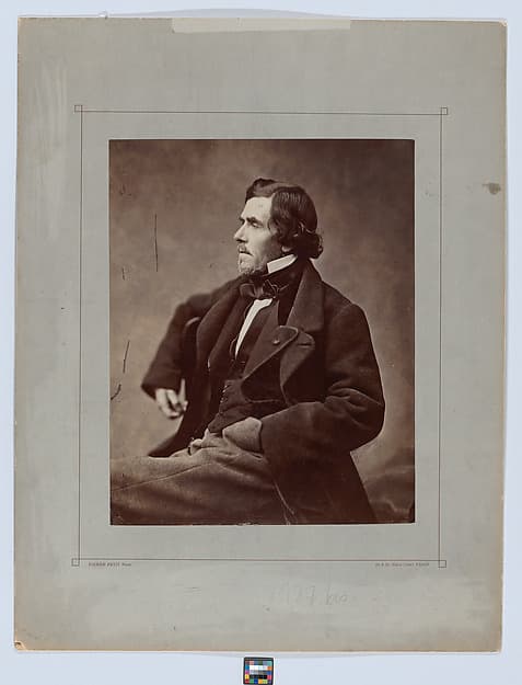Portrait of Delacroix, by Pierre Petit