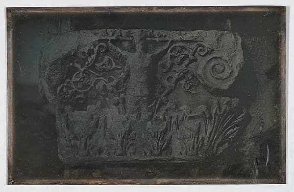 Capital, Greco-Roman Theater, Miletus (71. Milet. Théatre ant. chap.), by Joseph-Philibert Girault de Prangey