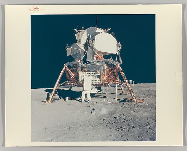 Buzz Aldrin with Apollo 11 Lunar Module on the Moon, by Neil Armstrong