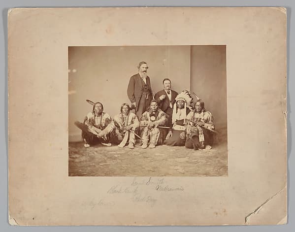 General J. E. Smith and Indians, by Mathew B. Brady