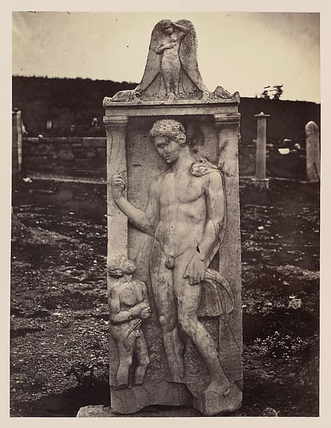 Stele from the Kerameikos Cemetery, Athens, by William James Stillman