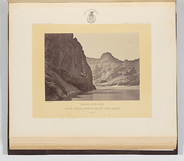 Black Cañon, Looking Below Near Camp 8, by Timothy H. O'Sullivan