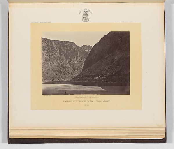 Entrance to Black Cañon, From Above, by Timothy H. O'Sullivan