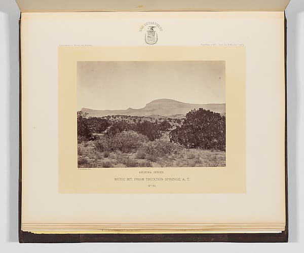 Music Mountain From Truxton Springs, Arizona Territory, by Timothy H. O'Sullivan