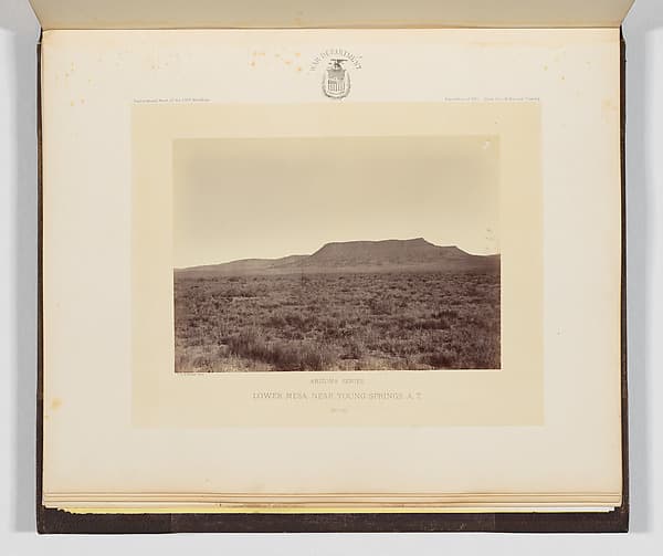 Lower Mesa, Near Young Springs, Arizona Territory, by Timothy H. O'Sullivan