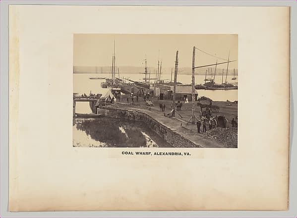 Coal Wharf, Alexandria, Virginia, by Andrew Joseph Russell