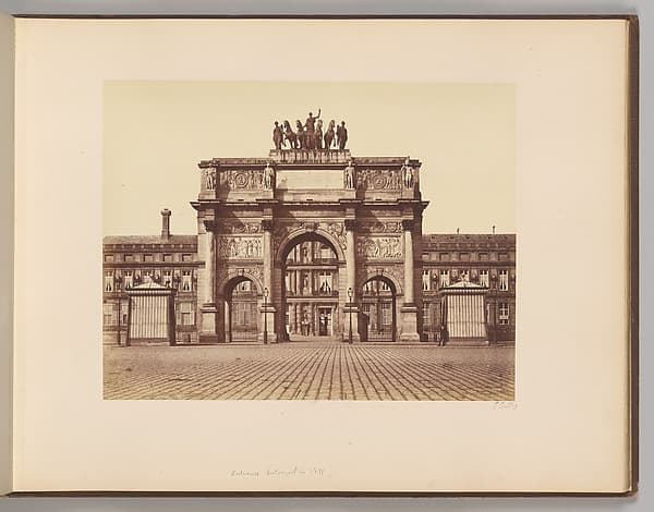 Arc de triomphe du Carrousel, by Edouard Baldus