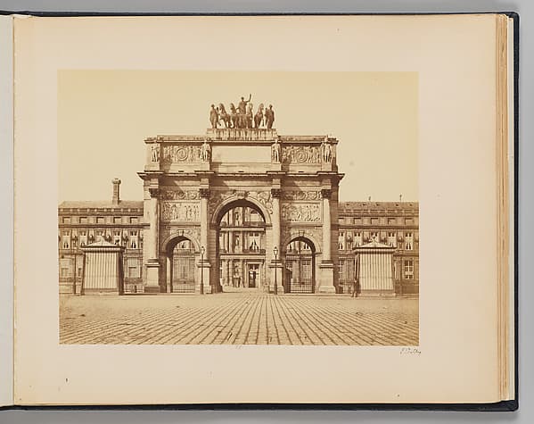 Arc de Triomphe du Carrousel, by Edouard Baldus