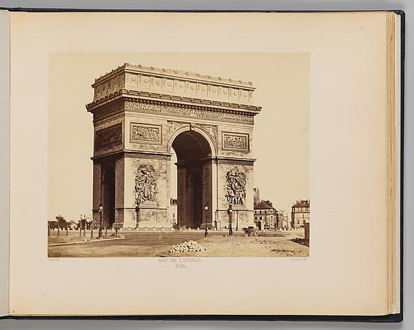 Arc de Triomphe de l'Ètoile, by Edouard Baldus