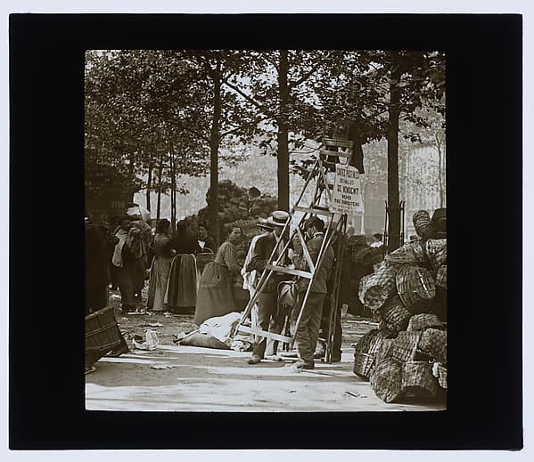 La marchande de mourron, le marchand de filets et la marchande de citrons., by Louis Vert