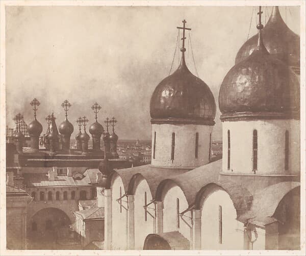 Moscow, Domes of Churches in the Kremlin, by Roger Fenton