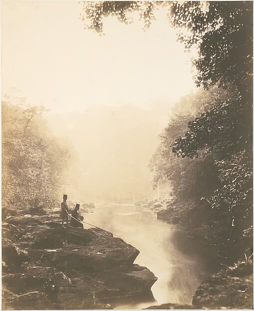 Wharfe and Pool, Below the Strid, by Roger Fenton
