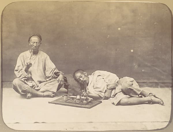 Opium smoker, by William Thomas Saunders