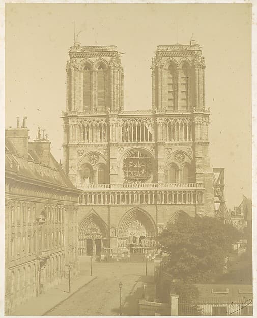 Notre Dame, Paris, by Bisson Frères