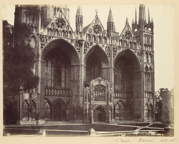 West Front - Peterboro, by Alfred Capel Cure