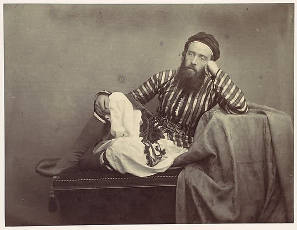 Portrait, Turkish Summer Costume, by Francis Frith