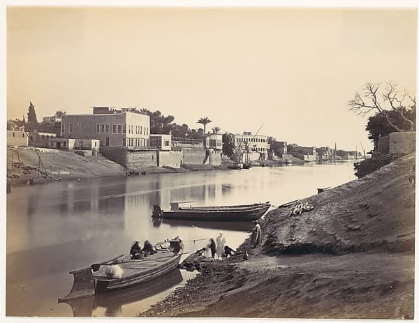 Banks of the Nile at Cairo, by Francis Frith