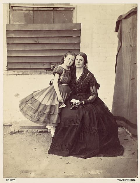 Mrs. Greenhow and Daughter, Imprisoned in the Old Capitol, Washington, by Alexander Gardner