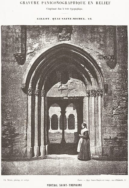 Portail Saint-Trophime; Entrée Du Cloître, Arles, Église Métropolitaine de Saint-Trophime, by Charles Nègre