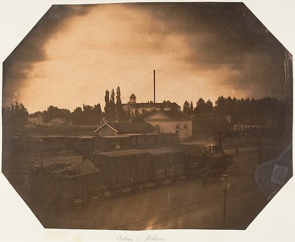 Malines Station, by Louis-Pierre-Théophile Dubois de Nehaut