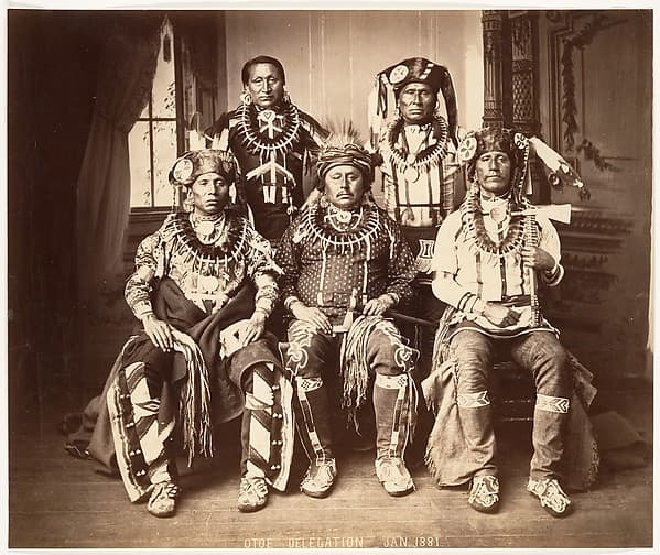 Otoe-Missouria Delegation, by John K. Hillers