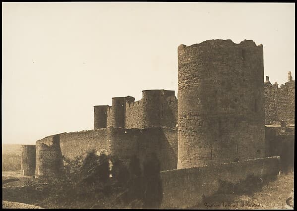 The Ramparts of Carcassonne, by Gustave Le Gray