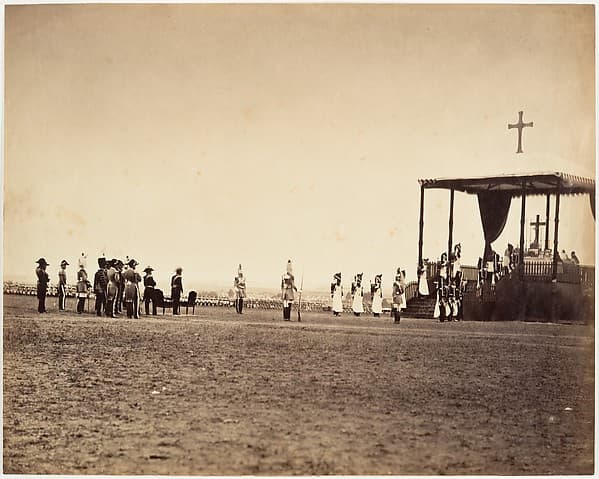 La Messe au Camp de Châlons, by Gustave Le Gray