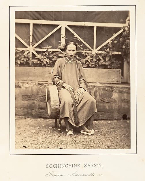 Femme Annamite, Saïgon, Cochinchine, by Emile Gsell