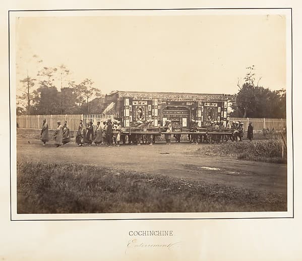 Enterrement, Cochinchine, by Emile Gsell