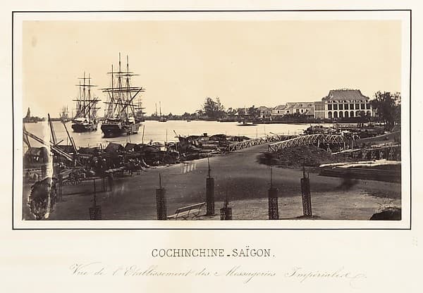 Vue de l'Etablissement des Messageries Impériales, by Emile Gsell