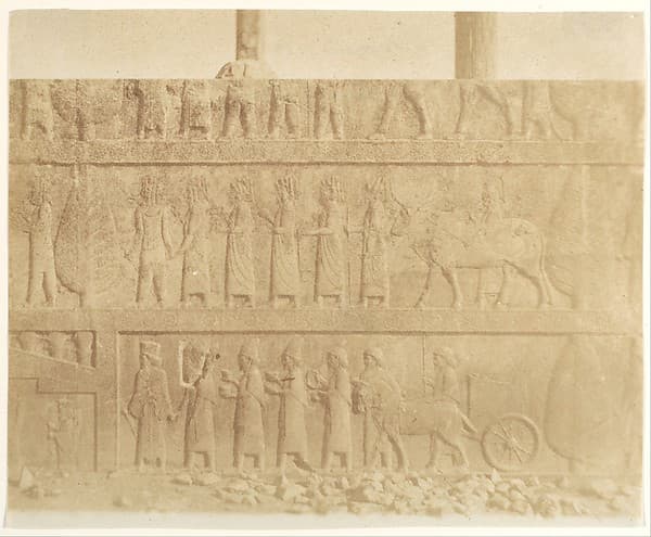 Processione sulla facciata della grande scala, by Luigi Pesce