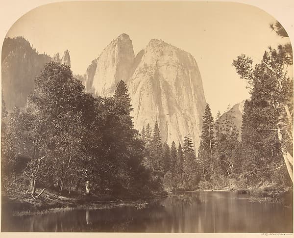 Cathedral Rock, River View, by Carleton E. Watkins