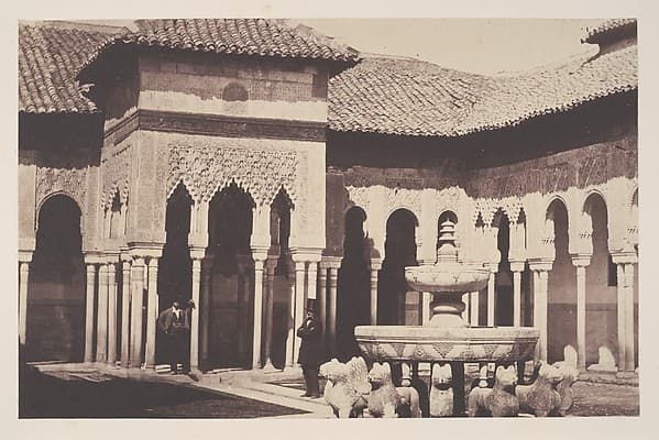 The Court of Lions in the Alhambra, Spain, by John Gregory Crace