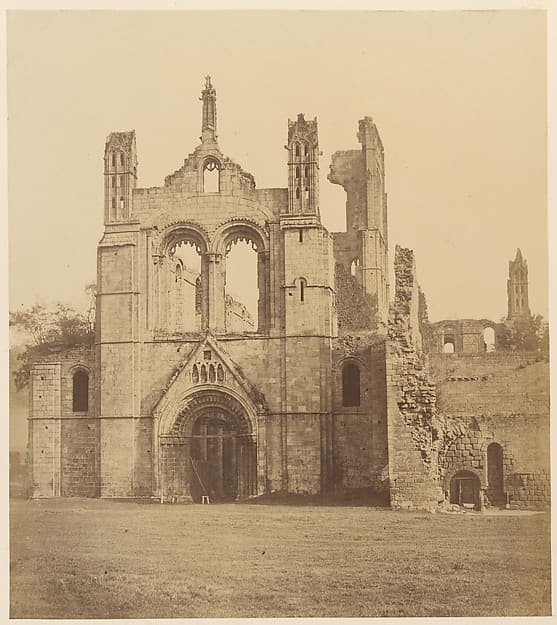 Kirkstall Abbey. From the West, by Joseph Cundall