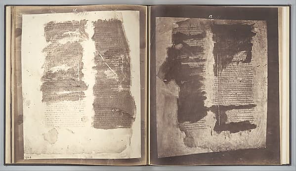 Photographic Facsimiles of the Remains of the Epistles of Clement of Rome. Made from the Unique Copy Preserved in the Codex Alexandrinus., by Roger Fenton