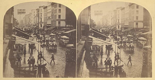 Broadway on a Rainy Day, by Edward Anthony