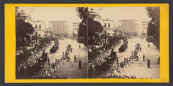 Return of the Japanese Embassy from City Hall, by Edward Anthony